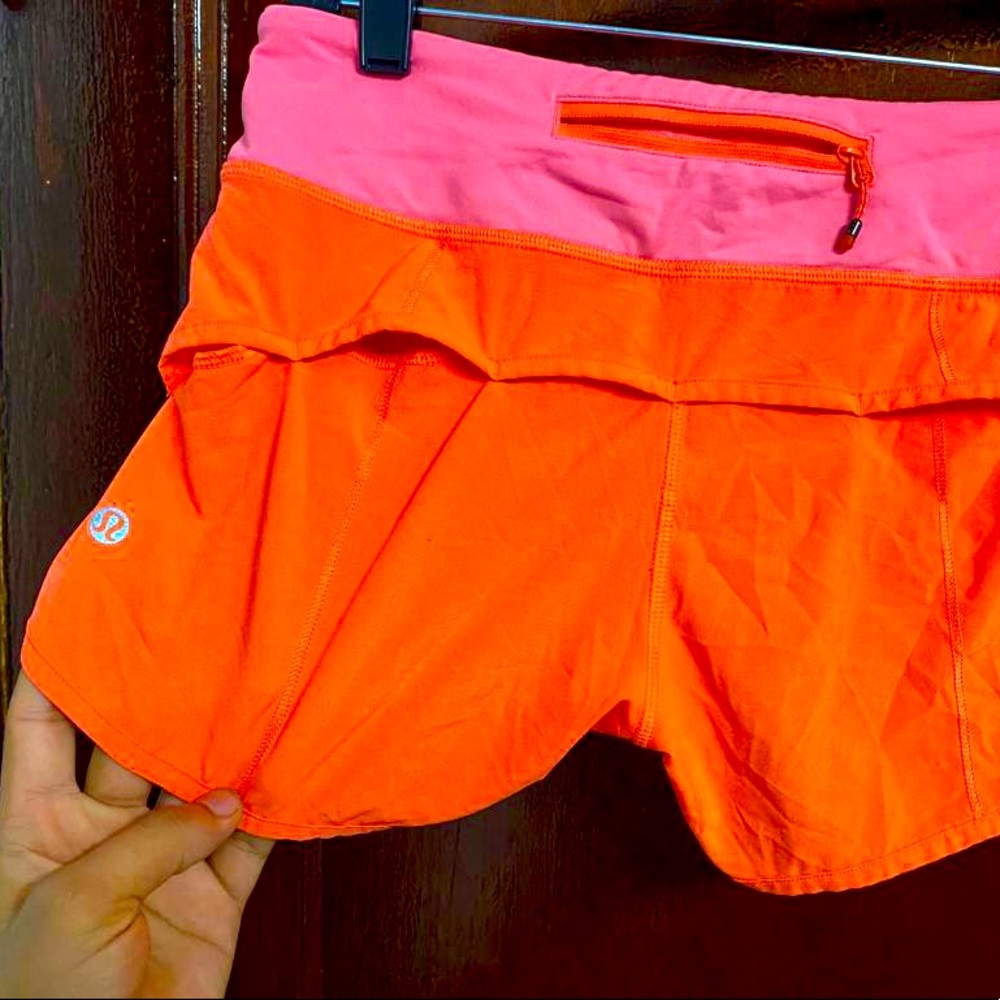 Lululemon speedup shorts high rise  (RARE COLOR) size 4
